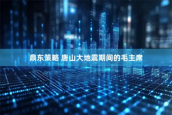 鼎东策略 唐山大地震期间的毛主席